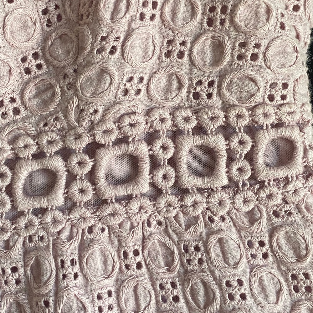 Max Studio Lavender Sleeveless Crocheted Eyelet  Dress. Size Small. - Picture 9 of 9